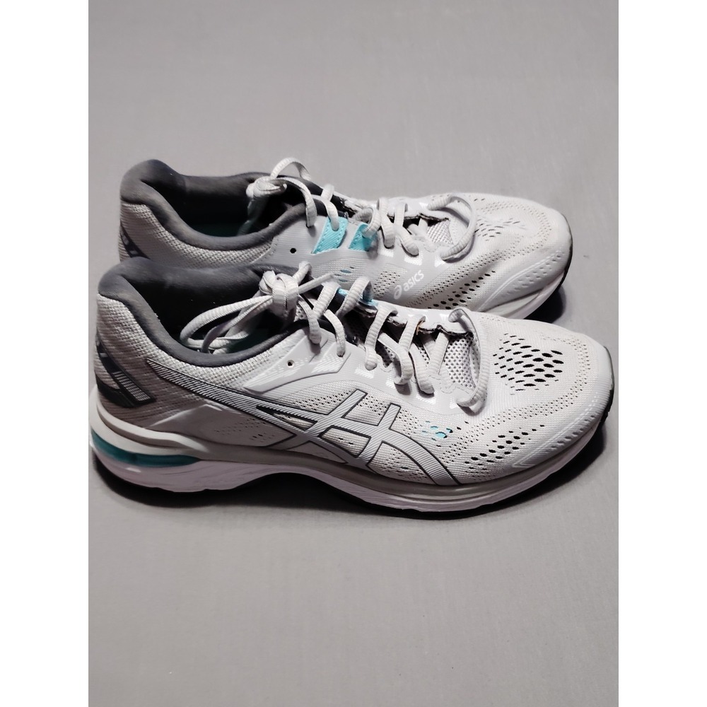 Asics GT-2000 7 Running Shoes Sneakers Women‎ 7.5 Gray Mesh Athletic Preppy Gym